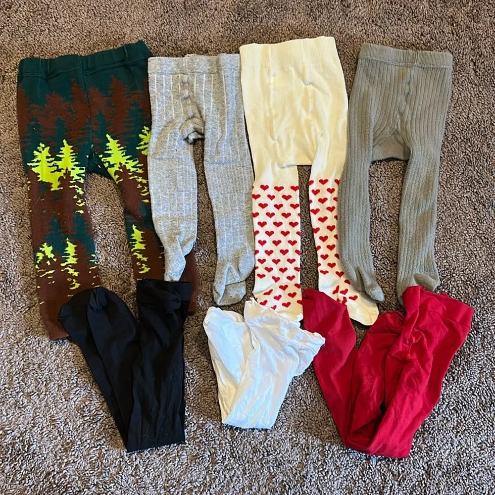 Baby toddler girls 6-24m tights bundle!!